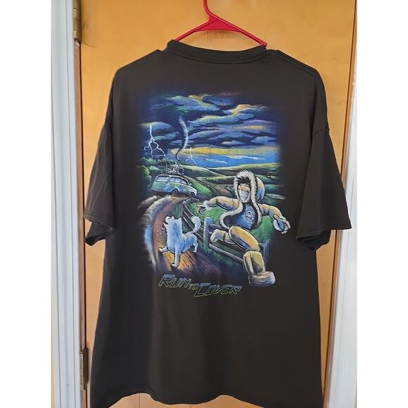 Eskimo Joe's "Storm Chasers" Run to Cover Men's XL T-Shirt Tornado Rare - Picture 4 of 5